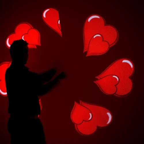 Accoglienza con Cuori Visual per Matrimonio