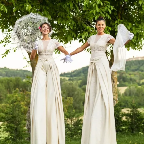 Accoglienza ospiti con trampolieri