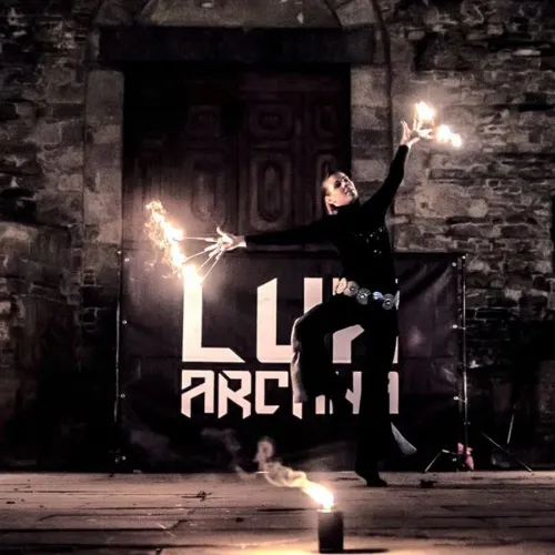 Esibizione con il fuoco Arezzo