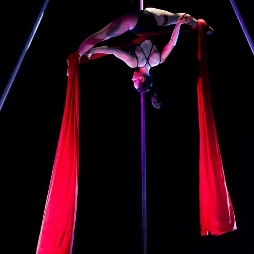 Grande spettacolo con danza aerea 