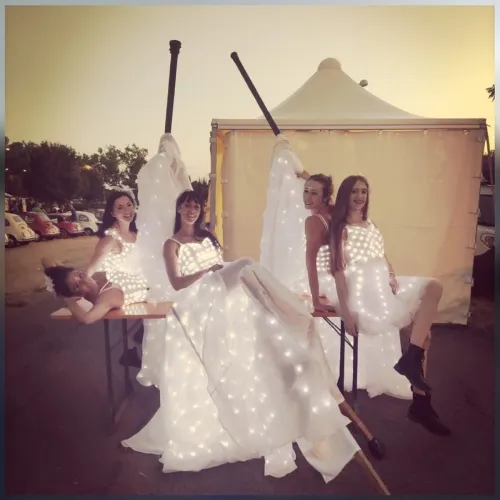 Parata Bianca backstage