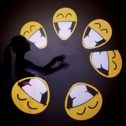 Pixel Pois smile giallo