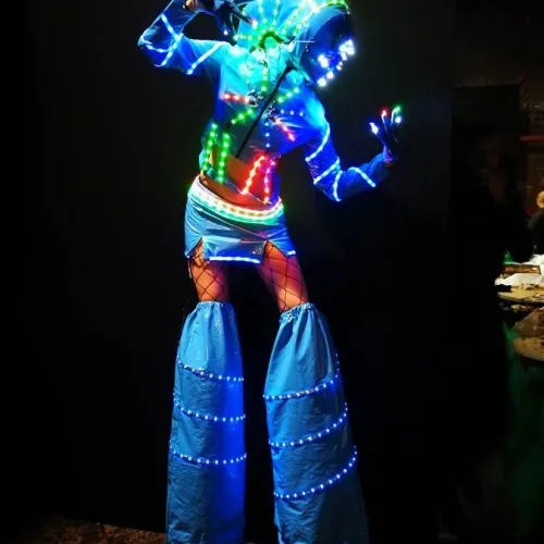 robot luminoso animazione Alieno