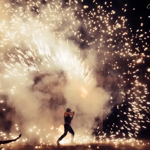 spettacolo con il fuoco