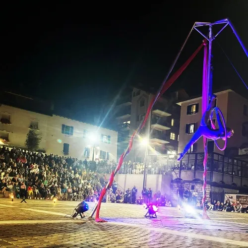 Spettacolo di fuoco piazza