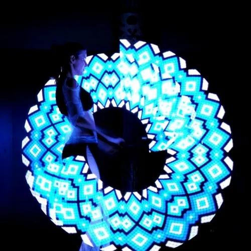 Spettacolo LED con pixel graphics pois