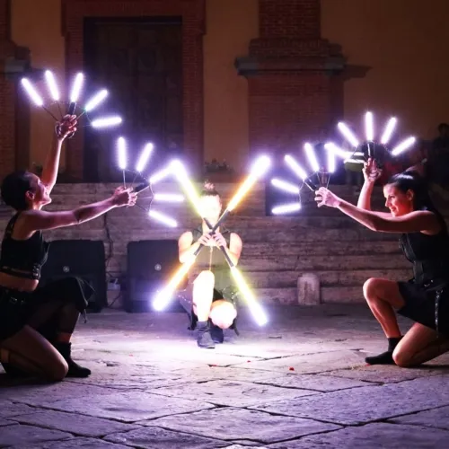 Spettacolo led in piazza