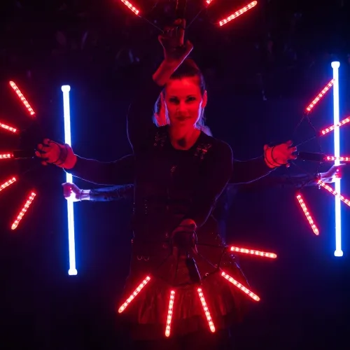 Spettacolo-LED-ventagli-luminosi-lumi