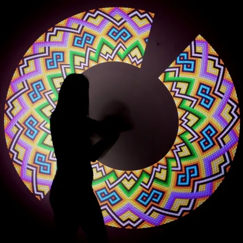 Visual Led pois con effetti colorati